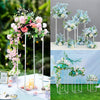 Tall Square Metal Geometric Stand Flower Vase Holder Party Wedding Centerpieces