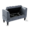 Large Chesterfield Storage Ottoman Bench Box Widnow Seat Stool Bedroom Footstool