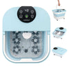 Collapsible Foot Spa Massager with Heat, Shower & Timer-Blue