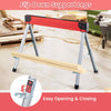 Heavy Duty Saw Horses 2 x 4 Support Arms & Flip-down Pegs