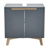 Grey Bathroom Under Sink Cabinet Basin Storage Cupboard Vanity Unit Furniture UK