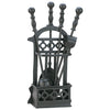 41cm Tall Black Victorian 4 Piece Fireside Companion Set Fire Place Tool Set