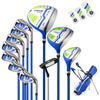 Men's Complete Golf Clubs and Bag Set with 460CC #1 Driver Blue