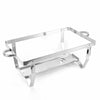 9L 3Pan Stainless Steel Chafing Dish Set Food Warmer For Buffet Banquet Catering
