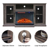 Large Media Cabinet TV Stand Unit w/ Electric Fireplace Inset LivingRoom Cabinet