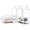 Day Bed and Set with Roof White 80x200 Solid Wood Pine P6H1