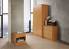 2 Door Compact Wardrobe Bedroom Storage Hanging Bar