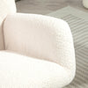 Rocking Chair Teddy Upholstered Accent Chair Modern Armchair with Wide Backrest