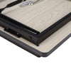 Folding Laptop Bed Tray Table Portable Lap Desk Notebook Breakfast w/ Cup Slot