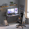 L Shaped Gaming Desk RGB Light Standing Desk Rising Sit Stand Up Corner PC Table