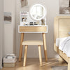 Vanity Modern Dressing Table Set with LED Mirror Storage Shelf Stool Drawer