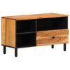 Iiaky TV Cabinet 80x33x46 Solid Wood Acacia,Television Stand for Living I2M0