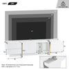 TV Stand Cabinet Unit for TVs up to 80 Inches With Shelves 2 Drawers and 2 Doors