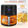 LLIVEKIT 5L Air Fryer, Family Size Hot Air Fryer 1400W Digital Touchscreen