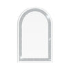 Large Stunning Arched Wall Mirror Glass Diamond Strip Crushed Mirror Bedroom Dec