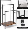 3 Tier Towel Rack Rail Freestanding Holder Bathroom Organizer Laundry Drying Bar