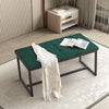 Green Velvet Padded Bed Bench Dining Bench Ottoman Stool Living room Modern