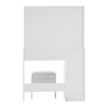 Dressing Table Makeup Vanity Desk With LED Lighted Mirror & 2 Drawers 1 cabinet