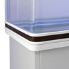 Aquarium Fish Tank Cabinet Large LED Lighting Tropical Marine White 4ft 300L