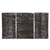 Single Wheelie Bin Storage Willow Weaving Store Cover Garden Rubbish Hide Screen