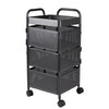 Kitchen Rotating Trolley Shelf Vegetable Fruit Basket Storage Rack Square Holder