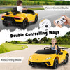 Toddlers 12V Ride On Toy Car Electric Vehicles with Remote Control-Yellow