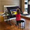 Adjustable Drafting Table Art Craft Drawing Desk w/Stool Architect Desk Stand