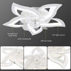LED Ceiling Fan Light Dimmable Living Room Chandelier Lamp With Remote Wuqmepigy