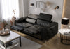 Sofa OLAF 2 + elec. Recliner - Faux Leather White or Black ___ ( JMS SOFA )