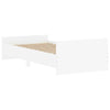 Bed Frame White 100x200 cm Engineered Wood vidaXL