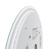 Round LED Bathroom Mirror With Demister Heated Bluetooth Touch Sensor 600×600mm