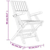 Folding Garden Chairs 6 pcs 55x61x90 cm Solid Wood Teak vidaXL