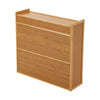 Bamboo Wood Storage Cupboard Cabinet Side Table with Rattan Doors Drawer Shelf