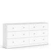 Large Wide White Chest Of 6 Drawers Bedroom Drawer Chests Storage Unit Cabinet