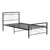 Simple Budget metal bed Single bed Frame w/Mattresses Option Bedroom Furniture
