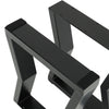 Set of 2 Industrial Table Parts Black Metal Table Legs Office Bench Worktop Desk