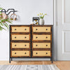 8 Drawers Chest of Drawer Fabric Dresser Living Room Bedroom Storage Organizer