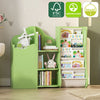 Bookshelf Storage Shelf For Children's Reading Room Open Storage Modern Green