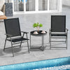 2 Pieces Patio Folding Chairs Outdoor Patio Chairs Portable Dining Chair