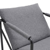 Modern Armchair Lazy Sofa Linen Fabric Chair Garden Outdoor Leisure Relax Lounge