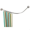 Shower Curtain Rail Pole Non Rust U L Shape Adjustable Corner Shower Rail