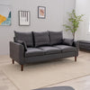 Panana Linen Fabric 2 & 3 Seater Sofa Couch with Wood Legs 3 Colours