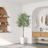 6FT Artificial Olive Tree 180cm Tall Faux Olive Plants Potted for Living Room UK
