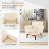 Upholstered Modern Lounge Arm Chair Button Tufted Single Sofa Chair