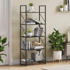 Bookcase 5 Tiers Book Shelf Shelving Display Storage Rack Wooden for Living Room