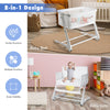 2-In-1 Baby Bedside Crib Bassinet & Sofa Height Adjustable Infant Sleeping Bed