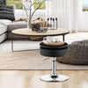 Height Adjustable Dining Chair 360-Degree Swivel Bar Stool Vanity Stool-Black