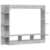 Modern Wall-Mounted TV Cabinet - Spacious Storage Unit with Side Shelves, T1A7