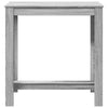 Bar Table Grey Sonoma 102x50x103.5 cm Engineered Wood