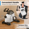 Under Desk Bike Pedal Exerciser w/Adjustable Resistance and LCD Display